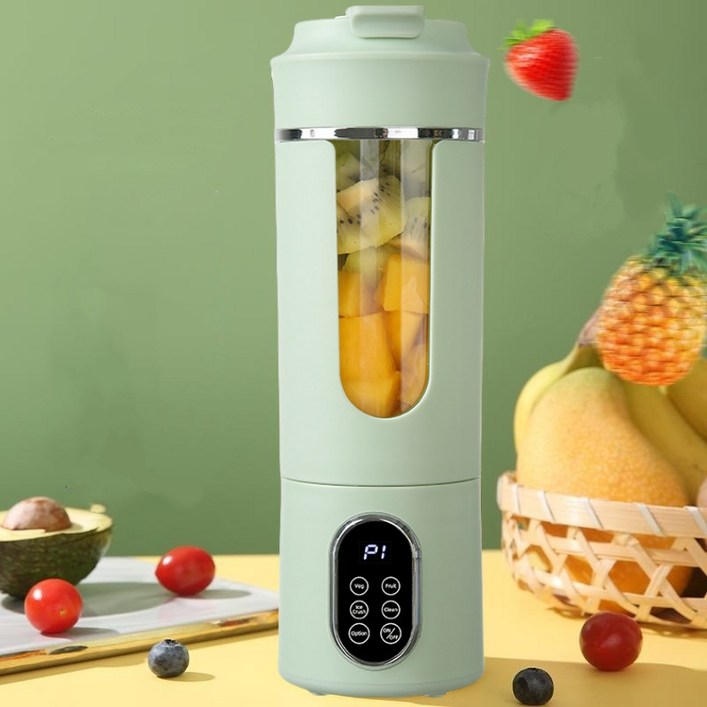 PYHO 무선  미니 믹서기 휴대용 믹서기 텀블러 12개 스테인리스칼 강력한 동력 블렌더