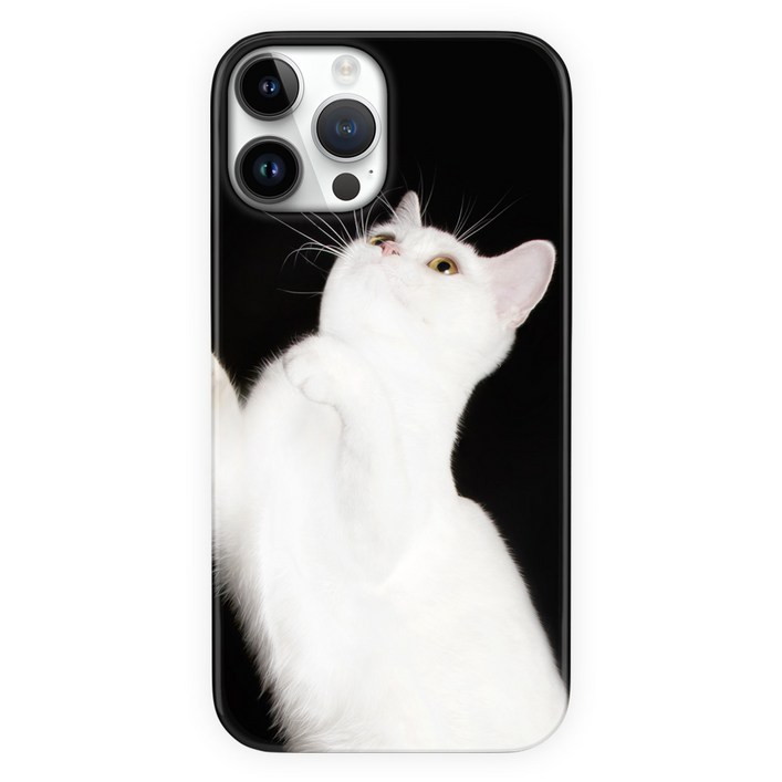 아이폰12프로케이스 고양이 케이스 무광 하드 폰케이스