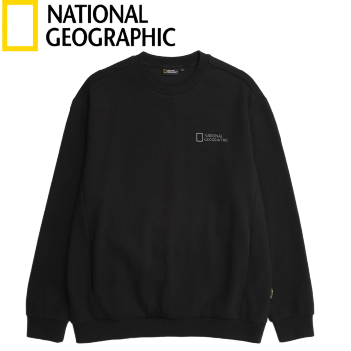 [매장발송]내셔널지오그래픽 남녀 공용 맨투맨 블루핀 어반 로고 등산 캠핑 긴팔티셔츠