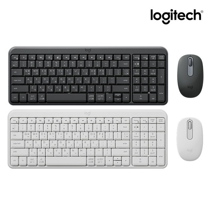 로지텍 코리아 MK250 블루투스 무선 키보드 마우스 콤보 세트 한글 자판 25년 7월 신모델