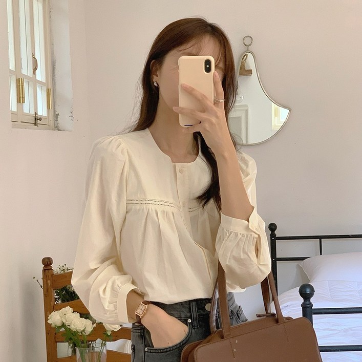 뉴데이봄 여성 퍼프 긴팔블라우스 하객룩 출근룩 데이트룩 오피스룩 러블리블라우스 봄신상 라운드블라우스 뉴데이봄 여성 퍼프 긴팔블라우스 하객룩 출근룩 데이트룩 오피스룩 러블리블라우스 봄신상 라운드블라우스