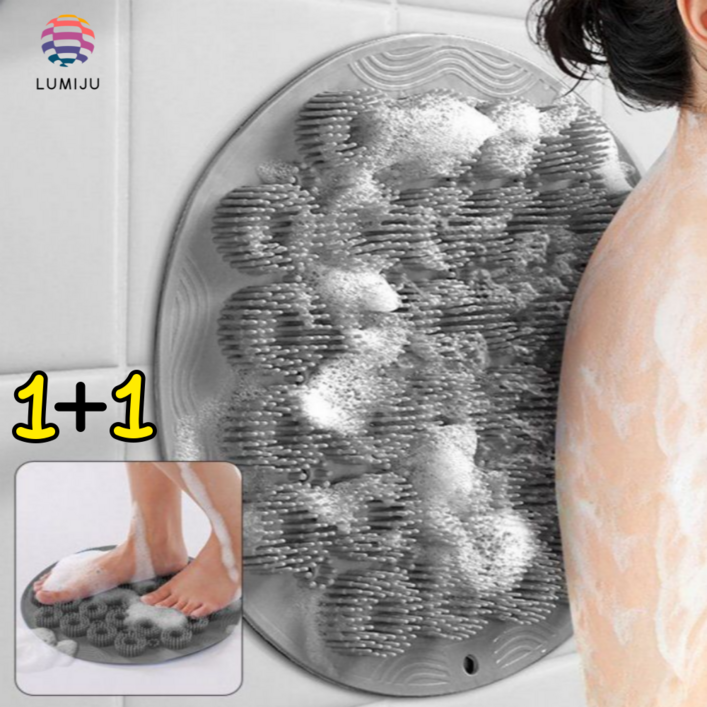 LUMIJU 등 때밀이 셀프 등밀이 벽부착 브러쉬