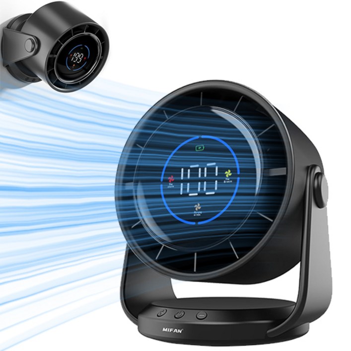 MIFAN 무선 무소음 탁상용 선풍기 미니 파워 서큘레이터