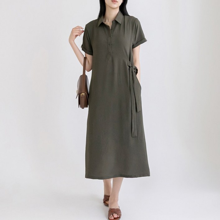 허블리 여성 여름 원피스 루즈핏 체형커버 냉감소재