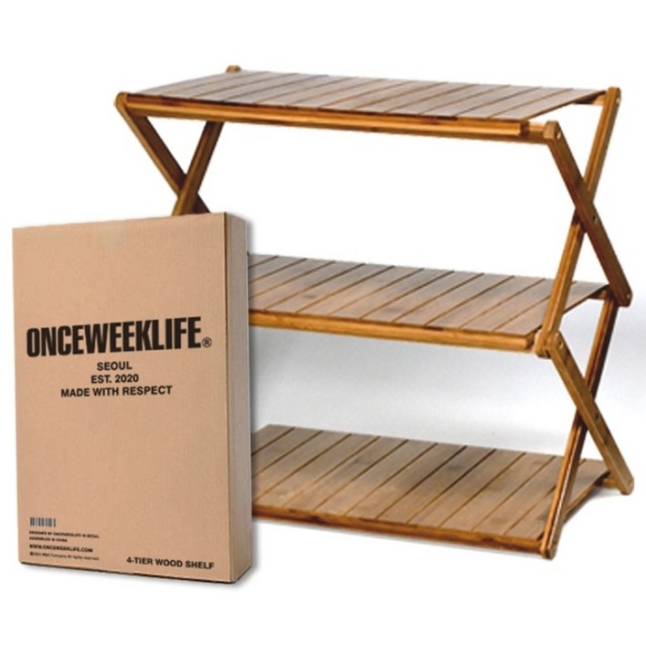 원스위크라이프 우드쉘프 캠핑선반