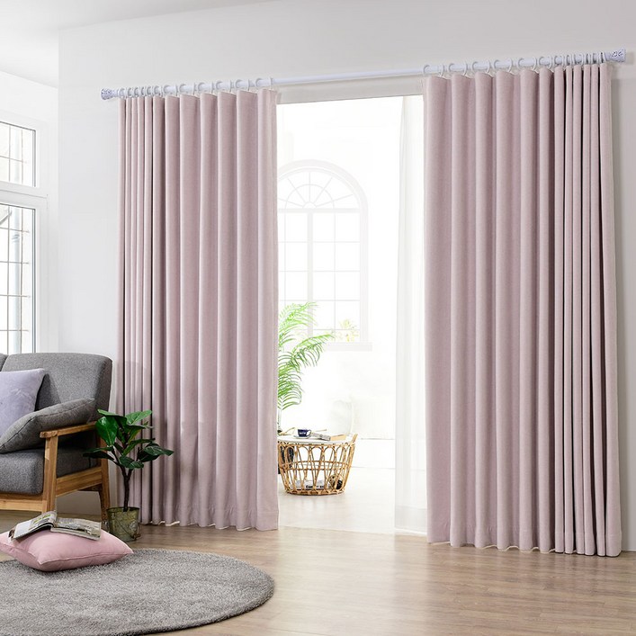 아로아 국내제작 릴리커튼 100프로 3중직 방한방풍 거실 암막커튼 자석끈증정