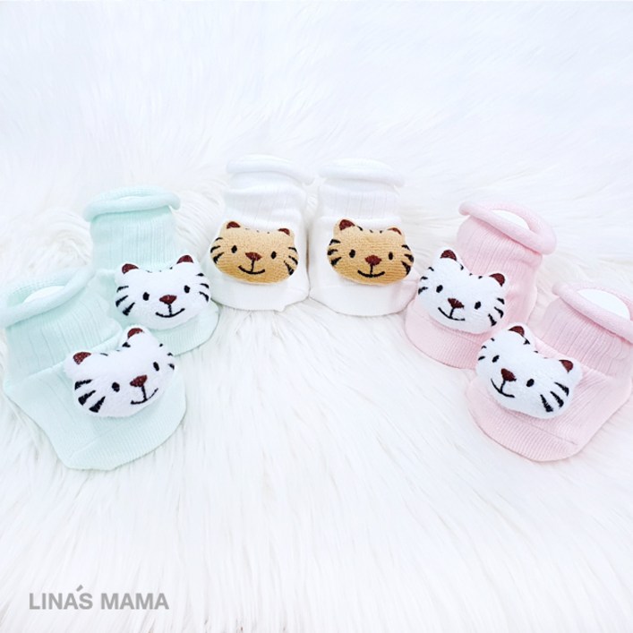 리나스마마 출산선물 어흥호랑이띠 오가닉 아기양말 3종 세트