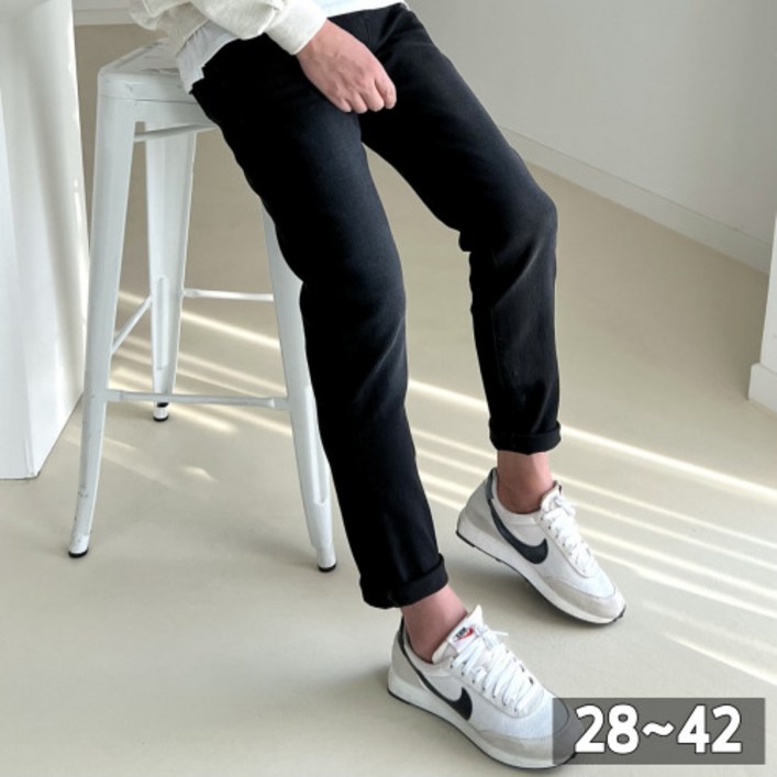 놈시크 2842 남자 블랙진 편한 스판 사계절 빅사이즈 청바지 놈시크 2842 남자 블랙진 편한 스판 사계절 빅사이즈 청바지