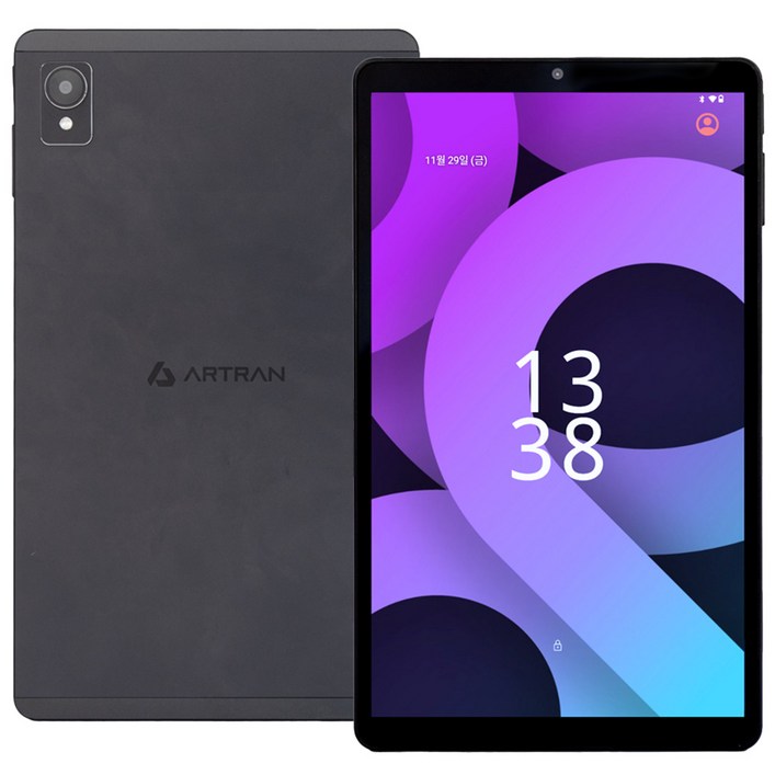 [아트란] 큐패드미니 2025년형 최신상 8인치 가성비 태블릿pc 64GB, Android14, 인셀터치, Wi-Fi, 64GB, Dark Gray