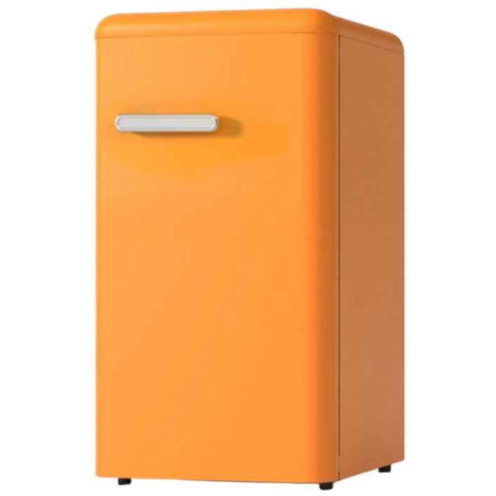 쉼프레 레트로 미니 냉장고 소형 냉장고 음료 냉장고 가정용, NEW 92L 패션 오렌지