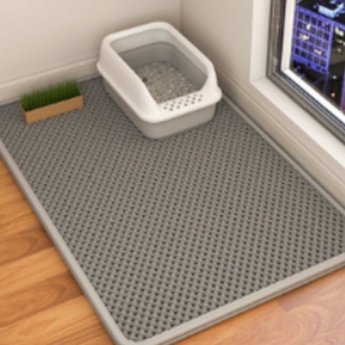 모이쯔 사막화 방지매트 고양이 모래매트, 1개, 그레이