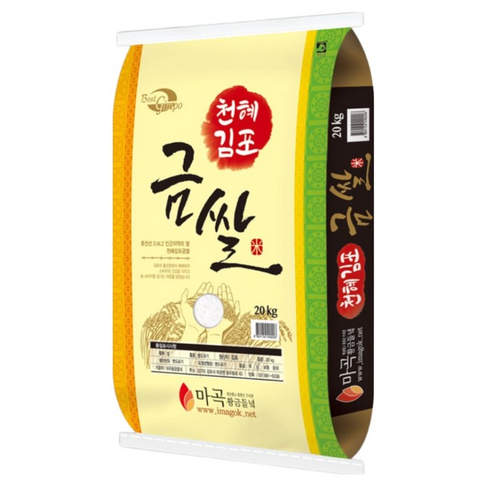 [25년햅쌀] 김포금쌀 상등급 고덕곳간, 1개, 20kg, 상등급