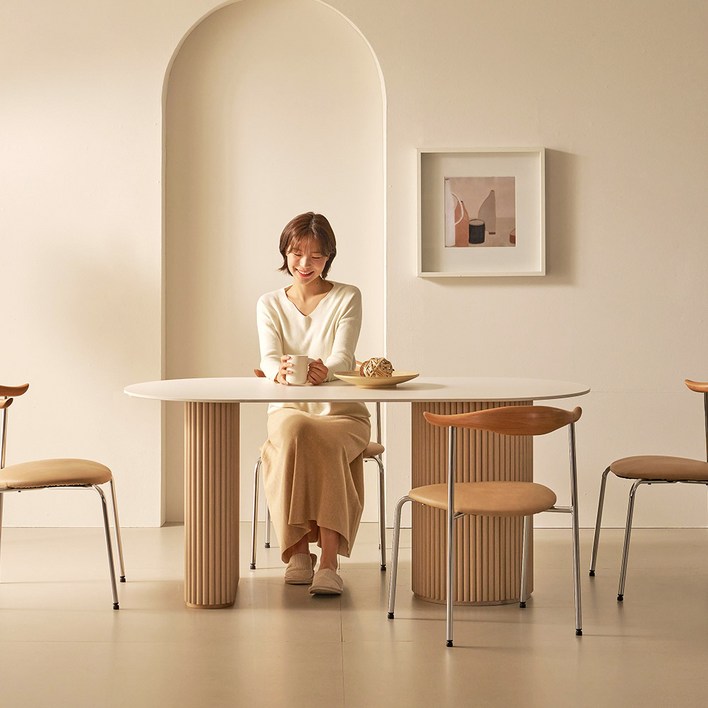 토브 세라믹 양타원 테이블 1800 방문설치