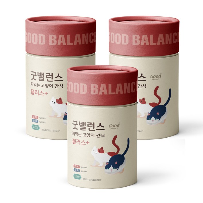 굿밸런스 고양이 짜먹는 간식 플러스 60p