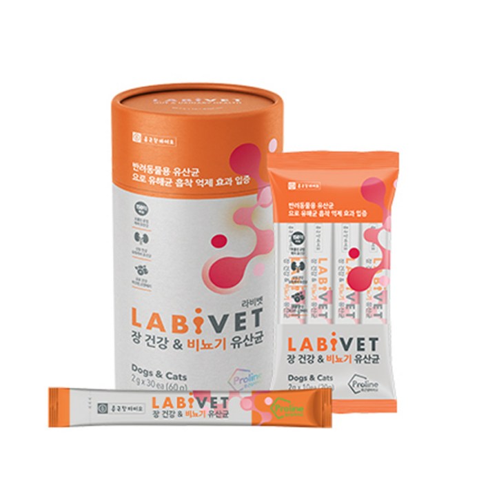 종근당라비벳 반려동물 영양제, 30회분, 유리너리장건강, 1개