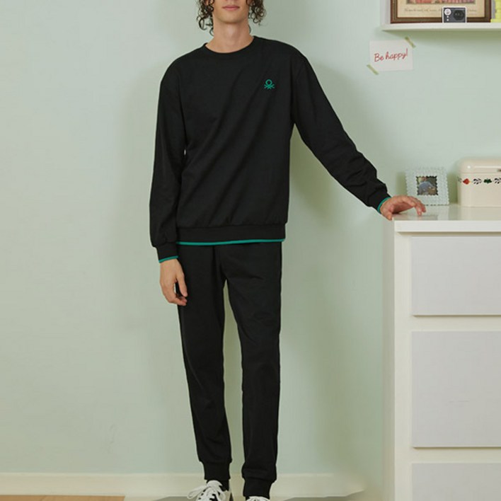 베네통 남성용 라이프웨어 셋업 세트 BN006 BNM4O40T