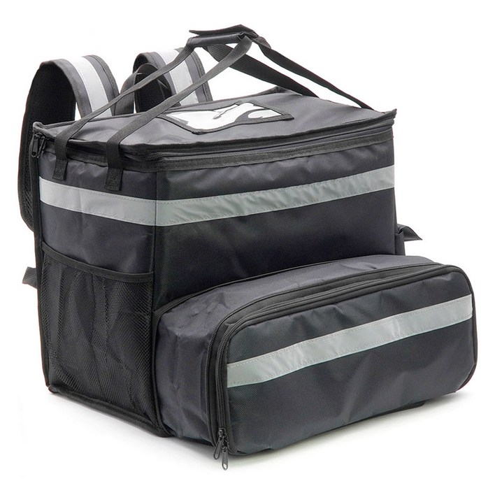 삼에스 확장형 멀티 배달가방 C123, 블랙