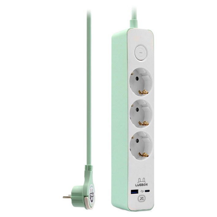 러그 고속충전 USB C타입 고용량 멀티탭 3구 3500W