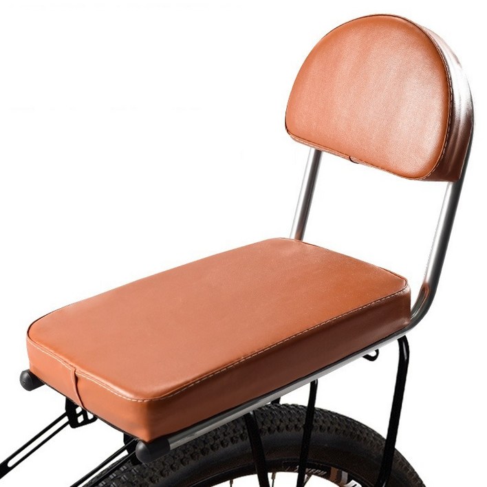 올이즈유 자전거 짐받이 쿠션의자, 브라운, 1개