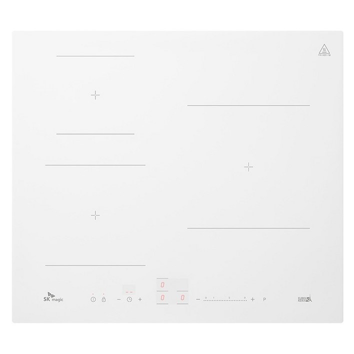 SK매직 파워부스트 인덕션 전기레인지 3구 Cloudy white 방문설치