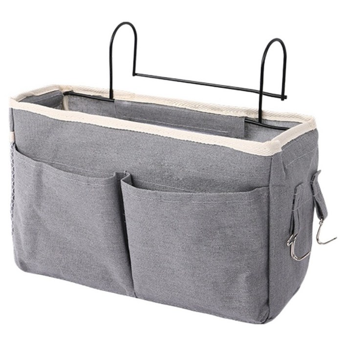노크노크 침대 소파 사이드 포켓 수납 정리함, 그레이