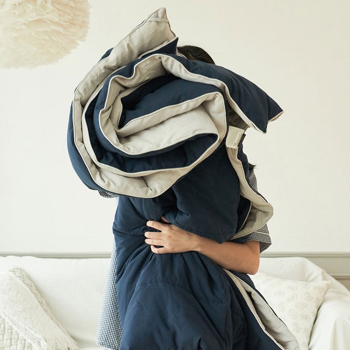 무로 쿨쿨넨네이불 피치스킨 양면 차렵이불