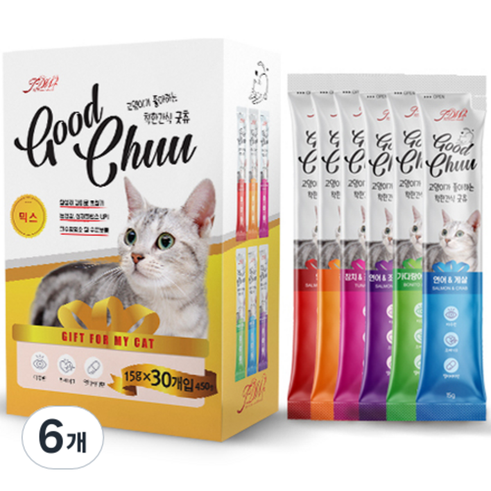 굿츄 고양이 간식 15g x 30p
