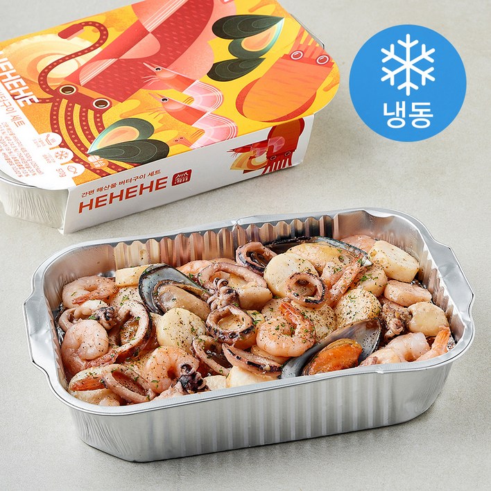 로켓프레시 해해해 간편 해산물 버터구이 세트 570g 냉동