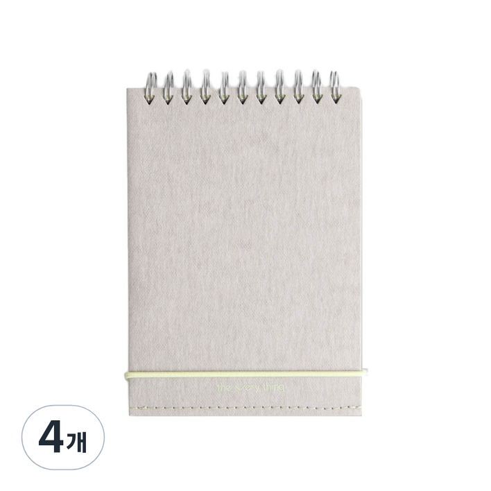 소소문구 더 베리띵 수첩 포터블, 그레이, 4개