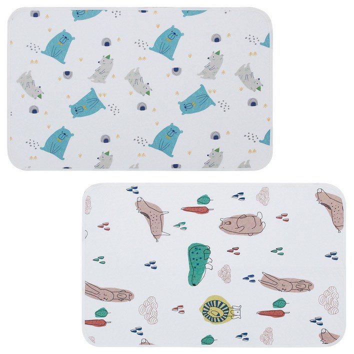 예꼬맘 아기 방수 패드, 랜덤발송, 2개