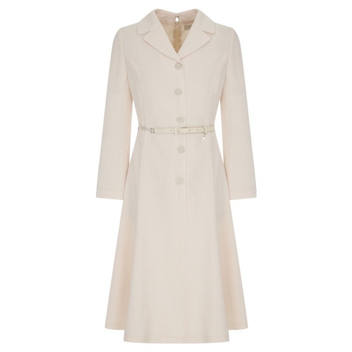 라인어디션 쥬얼버튼 플레어 원피스