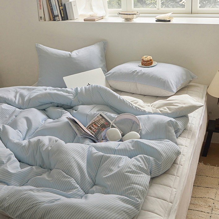 쉬즈홈 국내 제조 라떼 듀얼 극세사 차렵이불