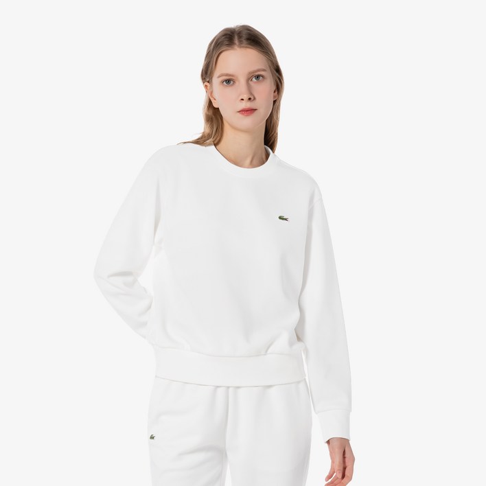 라코스테 여성용 크루넥 긴팔 스웻셔츠 SH798E-55GF
