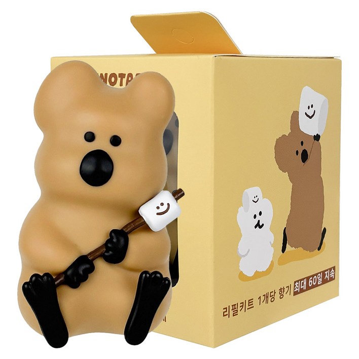 벨르아망 다이노탱 쿼카 피규어 차량용 방향제, 1개, 시그니쳐