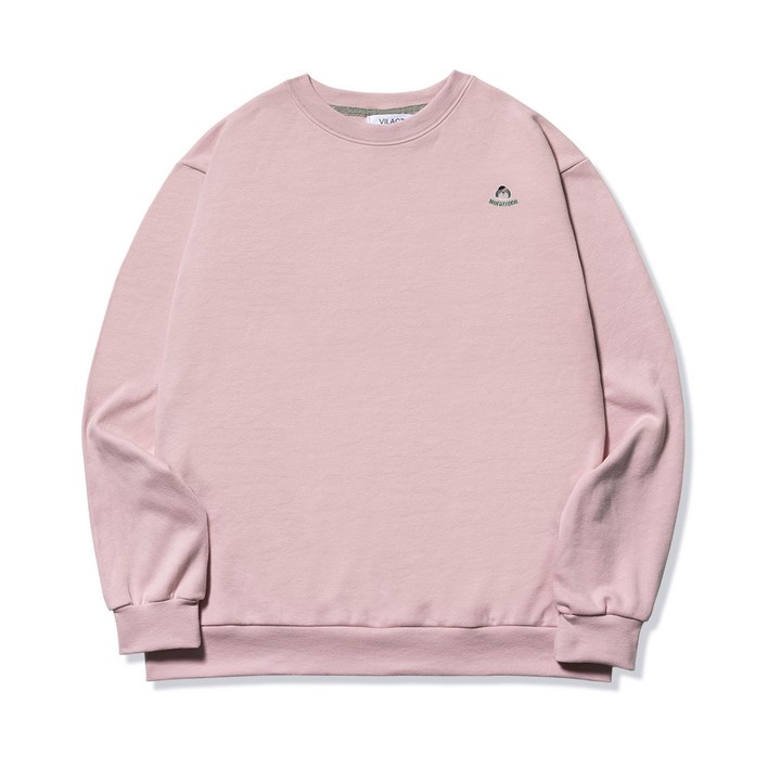 빌락트 남성용 빅사이즈 모라초네 스몰로고 맨투맨 티셔츠