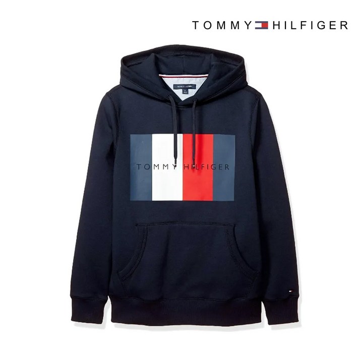 타미힐피거 베이직 로고 기모 후드 티셔츠 2가지 색상 (78D1785)