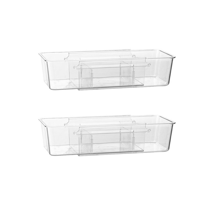 풀라이프 11 투명 길이조절 칸막이 정리함