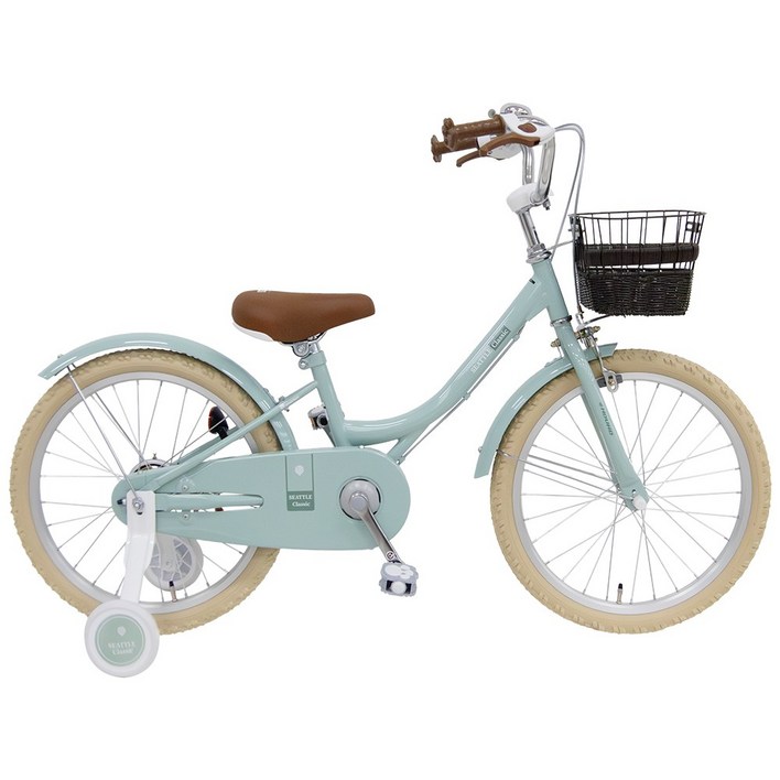 삼천리자전거하운드 시애틀 클래식 20인치 어린이 아동용 보조바퀴 자전거 115cm 이상 6세 7세부터 바구니