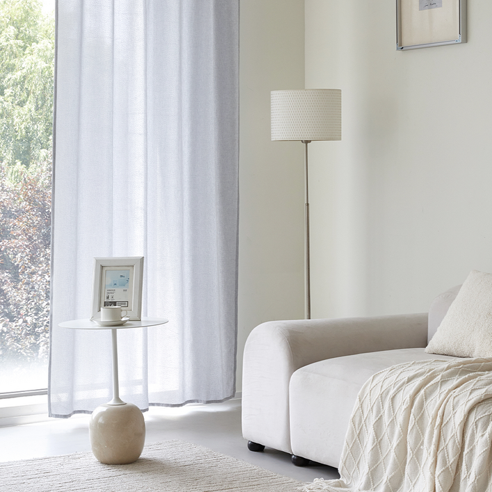 사라하우스 네츄럴 린넨스타일 다용도 공간분리 가리개 가림막 커튼