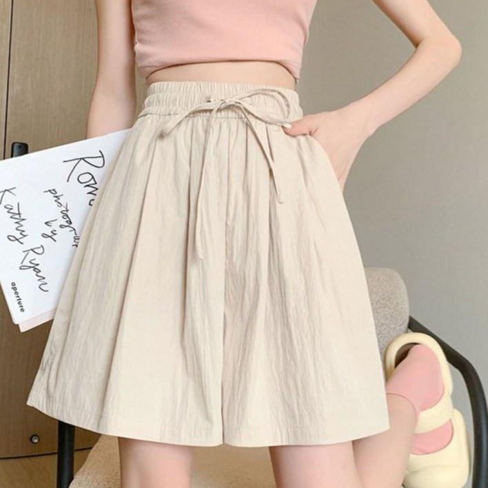 엔젤디 여성 주름 바스락 치마 반바지