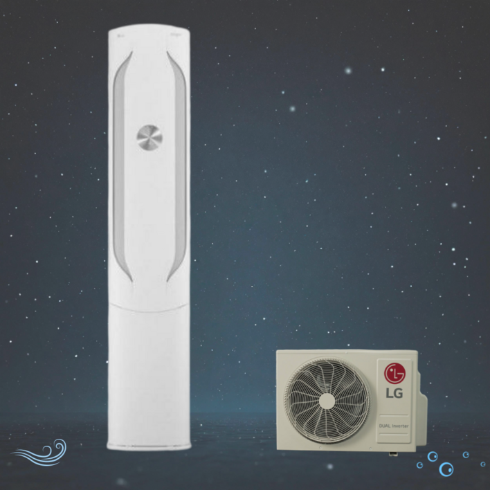 LG스탠드 인버터 에어컨 18형 FQ18HDWHRN 실외기 포함 설치비 별도, 일반배관형, LG스탠드 에어컨FQ18HDWHRN