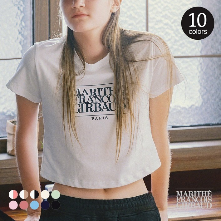 마리떼 프랑소와 저버 CLASSIC CROP TEE 10 COLOR