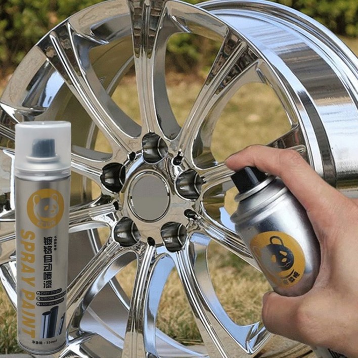 POZEAL 스테인리스 미러 핸드 스프레이 페인트 핸드크롬도금셀프도장 350ML123