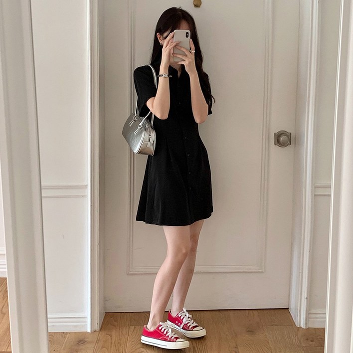 뉴데이여성 데일리룩 출근룩 단정룩 셔츠 원피스