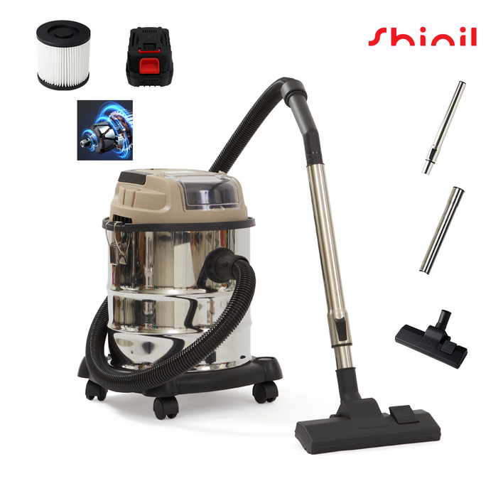 신일 업소용 무선 청소기 산업용 공업용 건습식청소기 코드리스, 신일청소기, 혼합색상