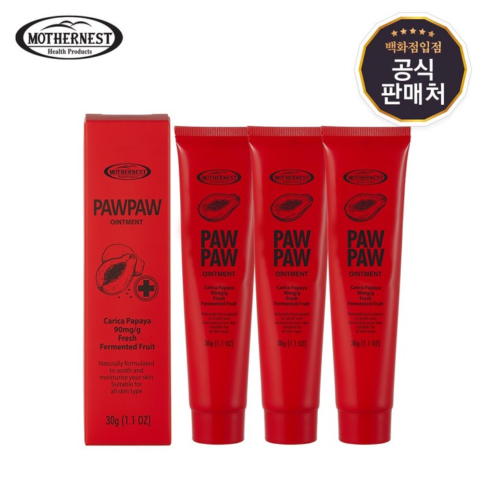 마더네스트 포포크림 30g X 3개입 호주 국민 만능크림 승무원립밤, 무향, 30g, 3개