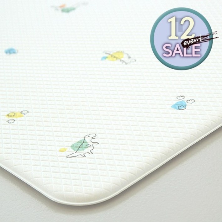 다온 베이직 12T 양면 쿠션 PVC 놀이방매트 거실매트 어린이집 유치원 돌봄교실 강아지매트, 1 양면.공룡.12T 135Small Size