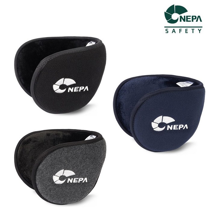네파 Safety 방한 귀마개 2개, 블랙+블랙 13,500