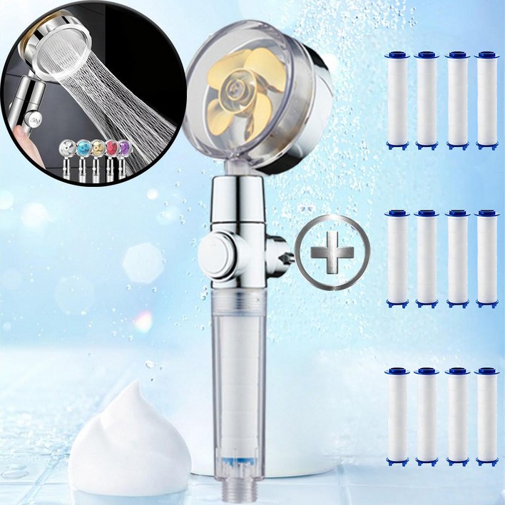 반투명 샤워 헤드 사이클론 샤워 헤드