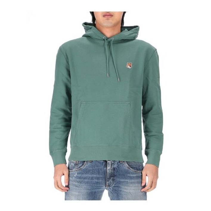 [백화점정품] 메종키츠네 티셔츠 폭스헤드 패치 LM00702KM0001 P315 후드 맨투맨 _